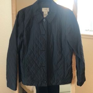 LL Bean blue quilted jacket